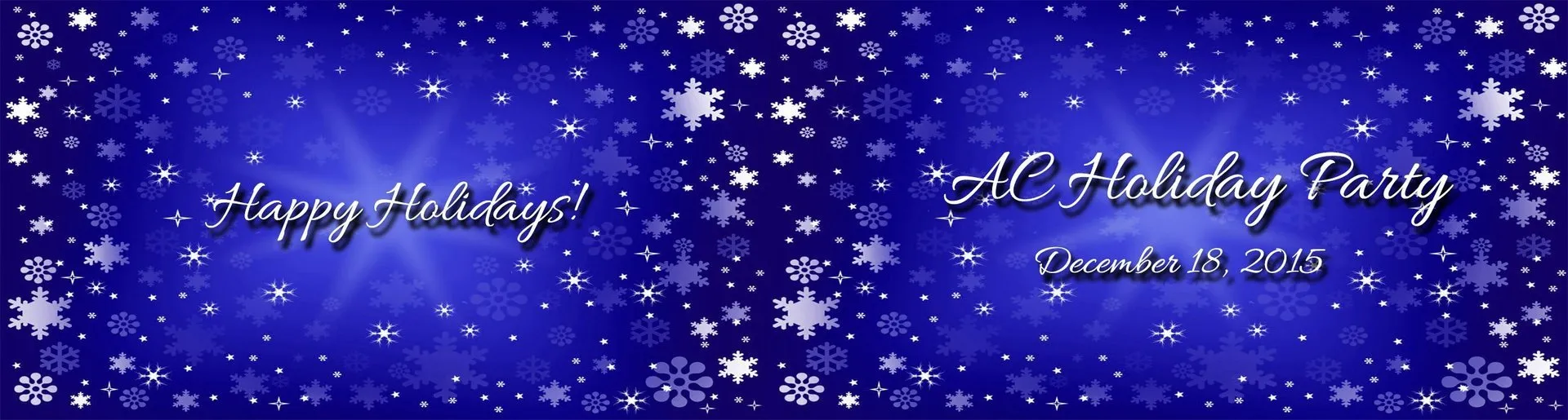 Custom corporate flipbook cover for AC Holiday Party