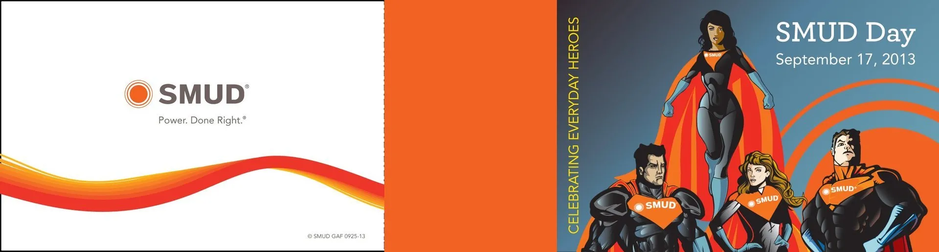 Custom corporate flipbook cover for SMUD