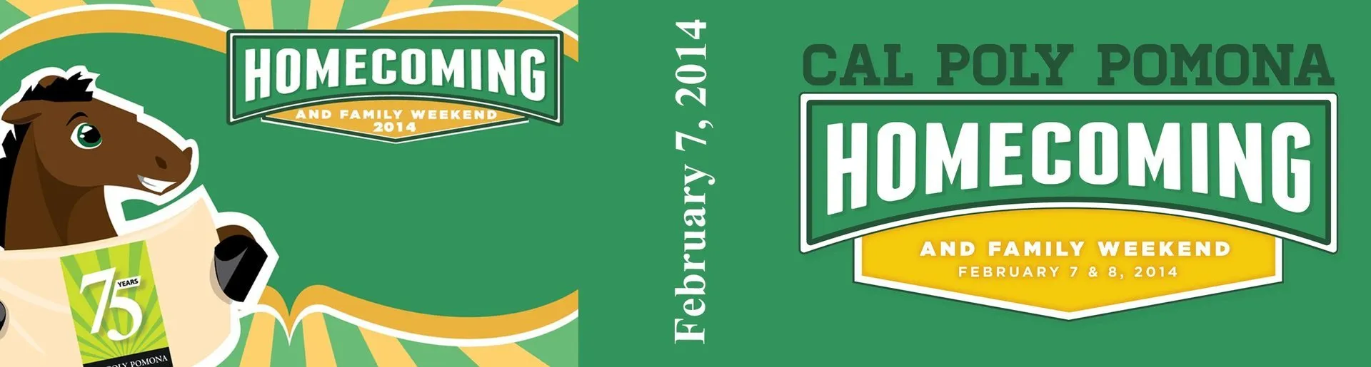 Custom school event flipbook cover for Cal Poly Pomona