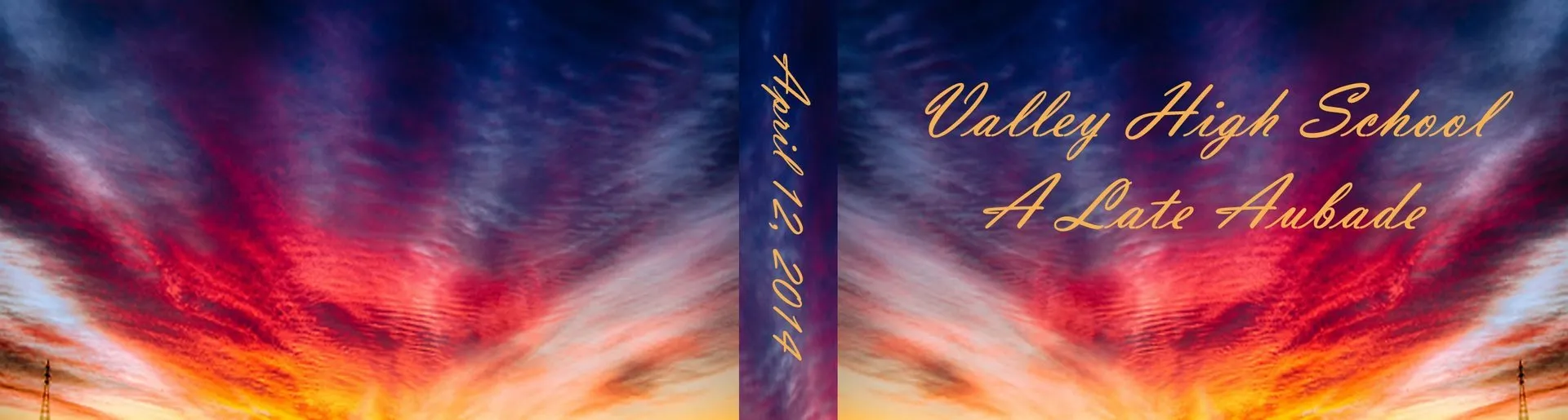 Custom school event flipbook cover for Valley High School