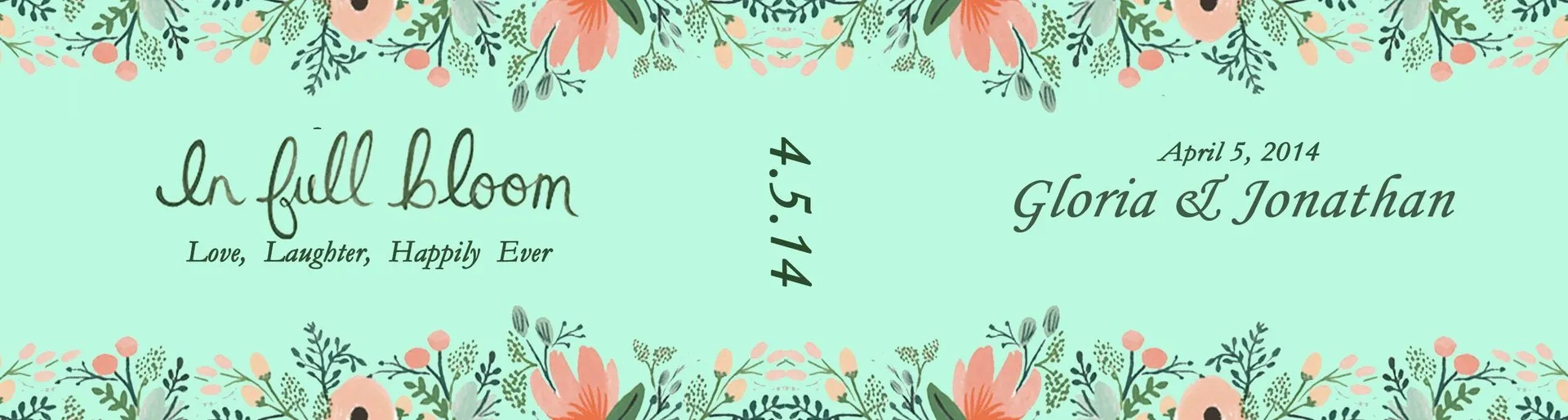 Custom wedding flipbook cover for Gloria Yen