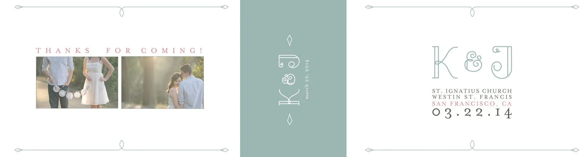 Custom wedding flipbook cover for Jesse and Kalista