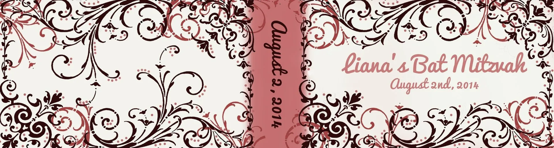 Custom wedding flipbook cover for Liana's event