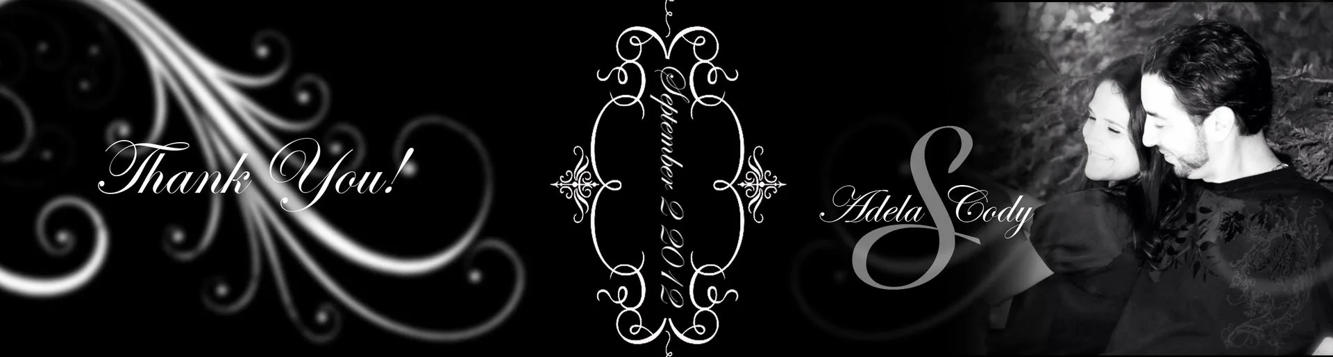 Custom wedding flipbook cover for Adela's event