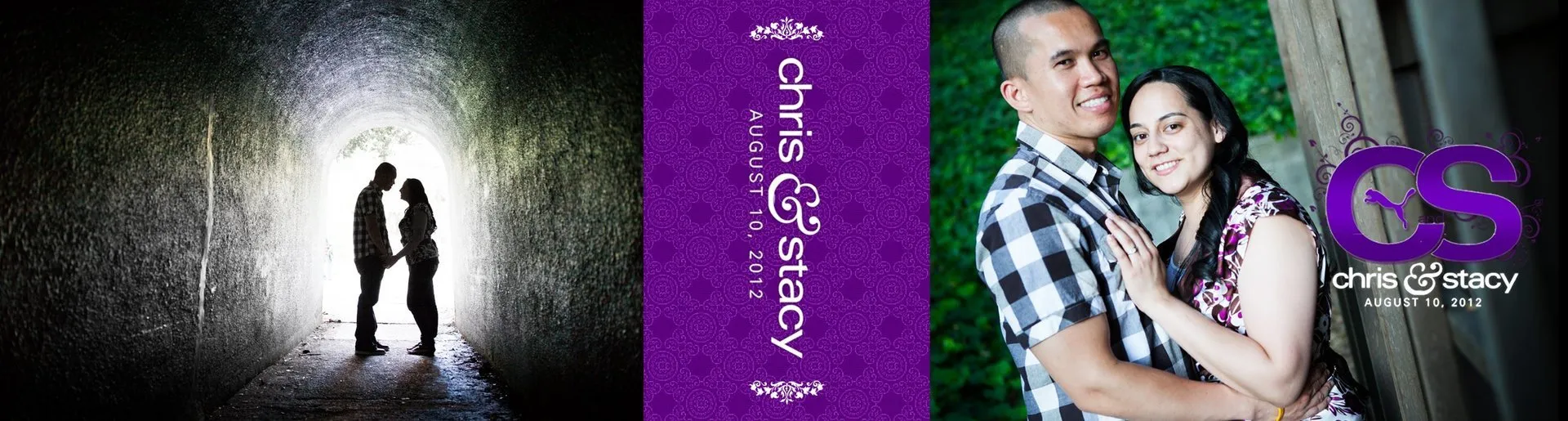 Custom wedding flipbook cover for Chris and Stacy Tolman