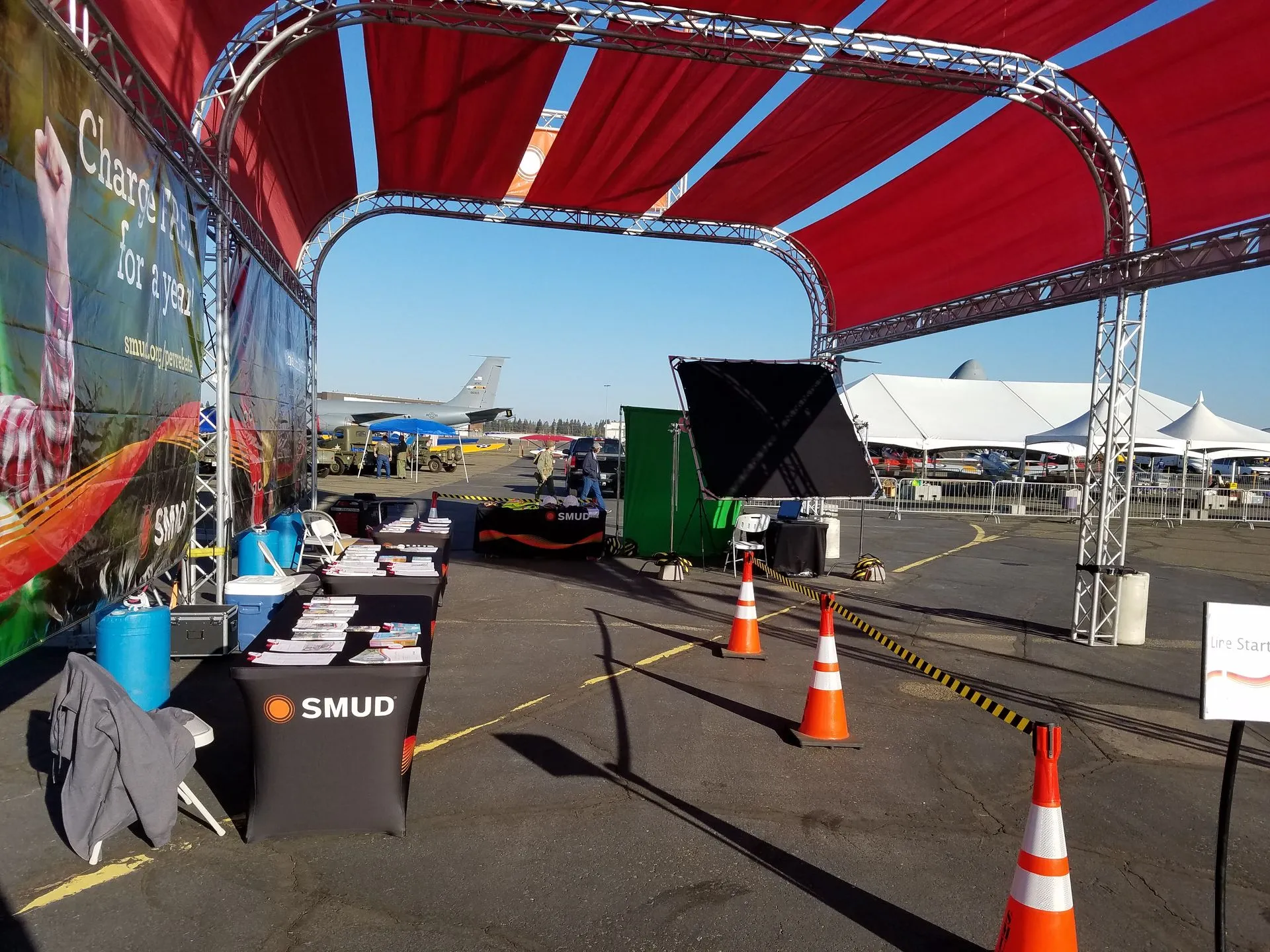 Action Flipbooks activation on site at a live event