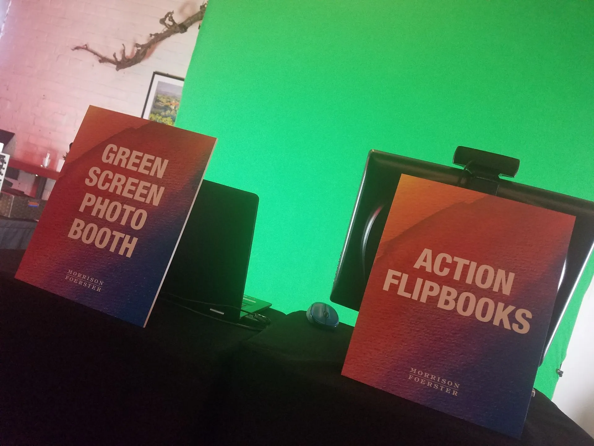 Action Flipbooks activation on site at a live event