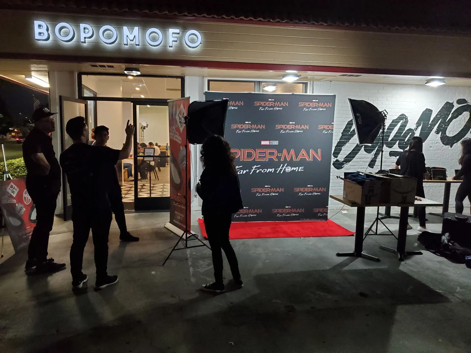 Action Flipbooks activation on site at a live event