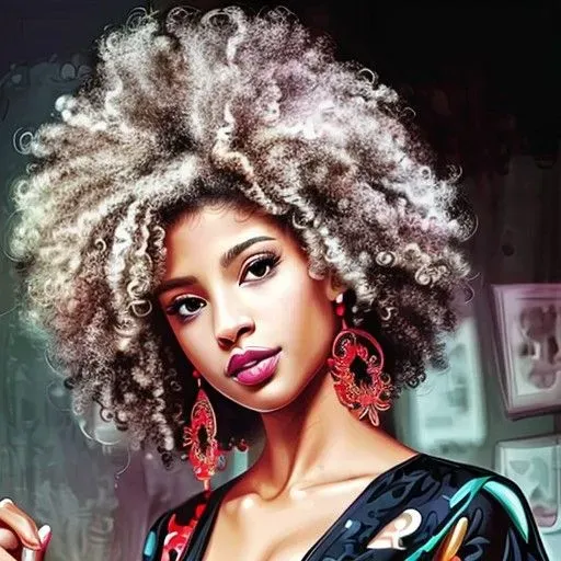 Guest transformed into a stylized cartoon character by AI