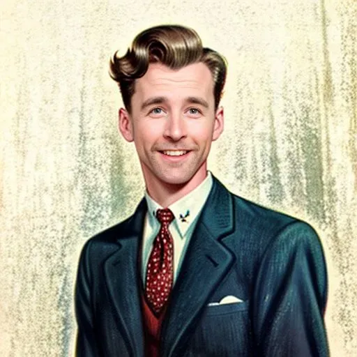 AI photo styled as a vintage 1950s advertisement