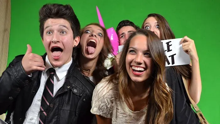 Green screen flipbook experience at Century City corporate event